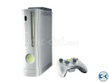 xbox 360 go pro with 20 games and 2 controllers