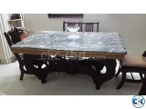 New Stylish Dinning Marble Table-Chair