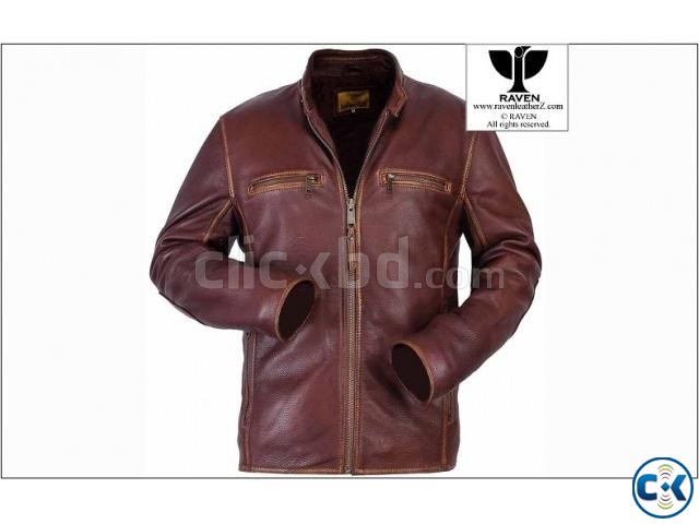 RAVEN Genuine Leather Jacket Slim Cut Special  large image 0