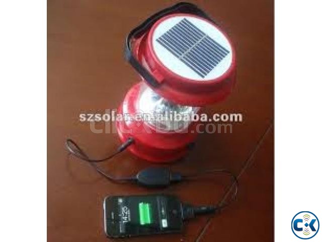 Solar Recergeable Light With Power Bank large image 0