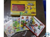 Nintendo 3ds xl with 5 mario game
