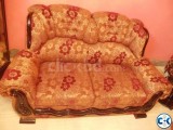 3 years used 5 seated wooden sofa set