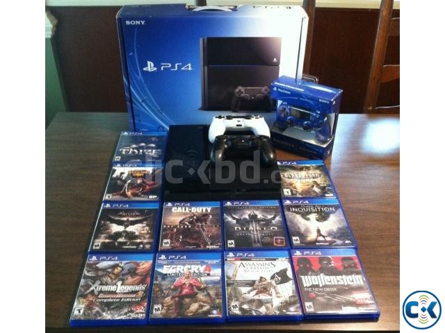 Sony PlayStation 4 PS4 500 GB Jet Black Console large image 0