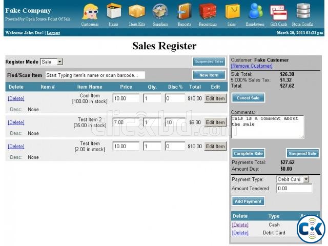 Point Of Sales POS Software large image 0