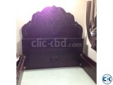 Double bed made of Shegun wood