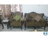 Victoria design mehagoni wood sofa set