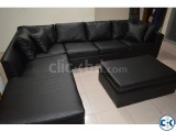 Comfortable Black L Shape Sofa
