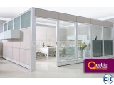Office glass wall partition bd