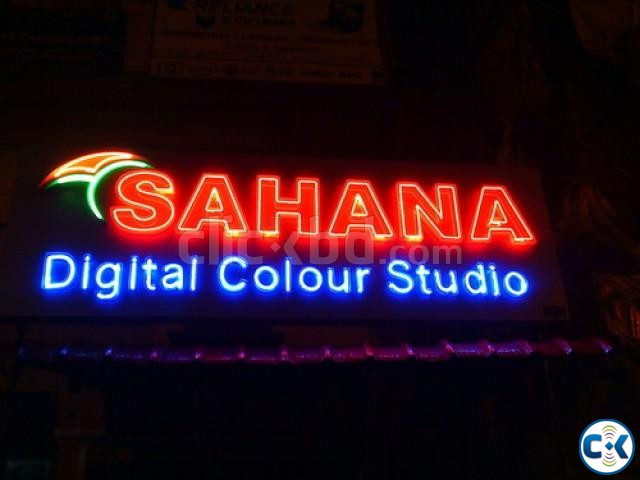 3D Acrylic Backlit Neon Sign on ACP large image 0