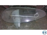 Center Table Glass top and Steel 