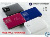WD My Pasport Ultra portable hard drive with free HD movies