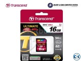 Transcend Memory Card SHXC SDHC Class 10 UHS-I 600x Ultimat