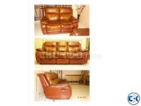 Sofa Leather Convertible Monti Carlo Italy 