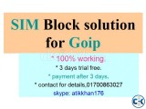 sim block solution for goip only