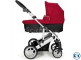 Mamas Papas Pixo Carrycot Package - Red bought from UK