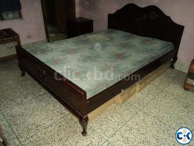 Pure Shegun Kaath Bed with Mattress 7 Feet King Size  large image 0