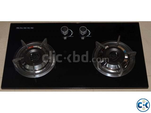 Brand New Glass 2 burner Auto Cabinet Stove-2 From Italy large image 0