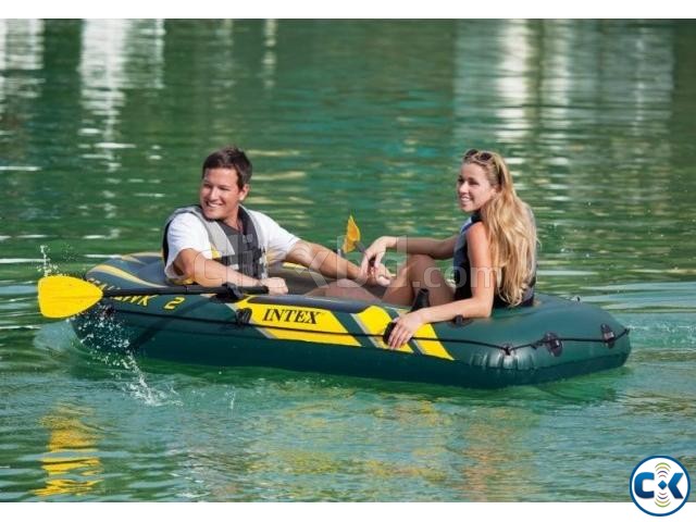 Intex Travel Sports boat inflatable with All | ClickBD large image 0