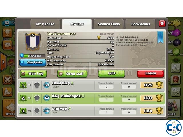 Clash of Clans Clan sell large image 0