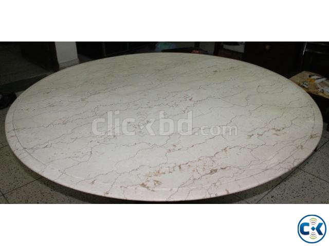Marble Top Dining Table. large image 0