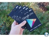 Google play gift cards available in Bangladesh