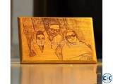 wooden sketch laser engrave extra large
