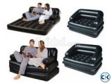 5 in 1 Inflatable Double Air Bed cum Sofa Chair intac