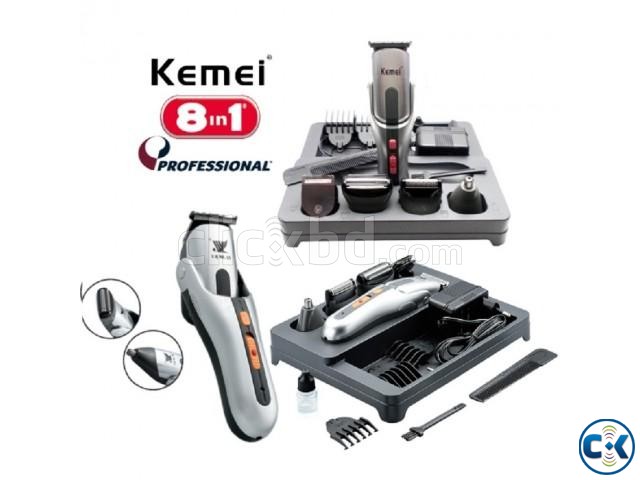 Kemei km-680A 8 in 1 Shaver Kit large image 0