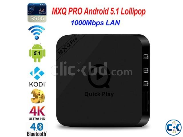MXQ Pro Quick Play Amlogic S905 2K 4K TV BOX 1G 8G WIFI large image 0