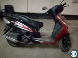 TVS wego Scooty - Red Black 2016 model 55-60km Liter 110cc wt 109