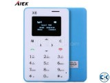 Aiek X6 4.5mm Ultra Thin FM Bluetooth Mini Pocket GSM Mobile
