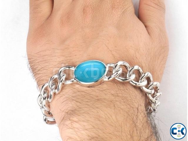 salman khan Blue Stone Bracelet for Men large image 0