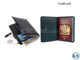 Bogesi Leather Black Men s Wallet Leather Passport Cover Hol