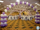 lilac lavender balloon arch dhaka