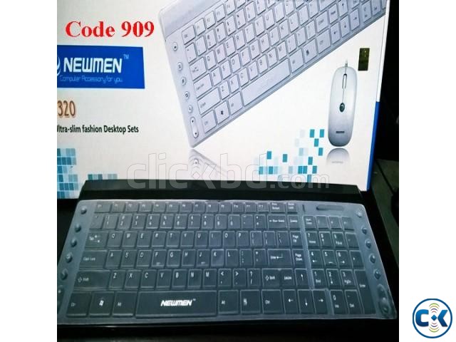 High Quality Dust Proof Keyboard with Mouse large image 0