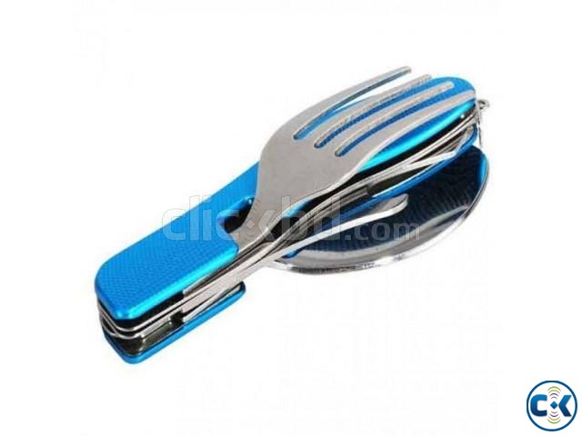 4 in 1 Multi Tools Fork Spoon large image 0