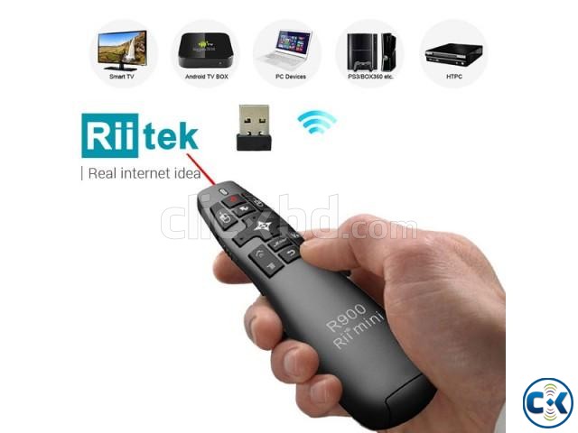 R900 Wireless Air Mouse Presenter Laser Pointer large image 0