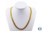 18K GOLD PLATED 10MM MEN CHAIN 24INCH NECKLACE JEWELRY