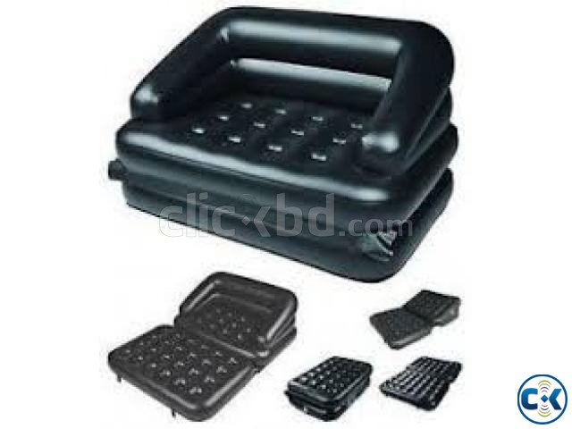 5 in 1 Inflatable Double Air Bed Sofa cum Chair intact Box large image 0