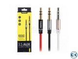 REMAX 1M 3.5mm AUX RM-L100 Male To Male Stereo Audio Cable 