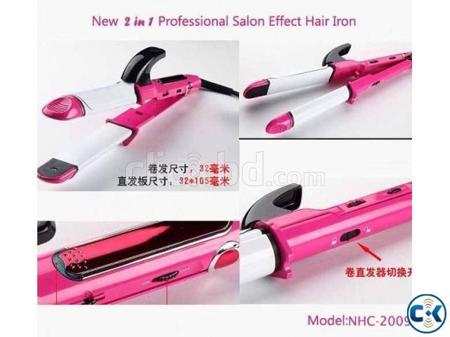 Nova 2 in 1 Professional Hair Iron NHC-2009  large image 0