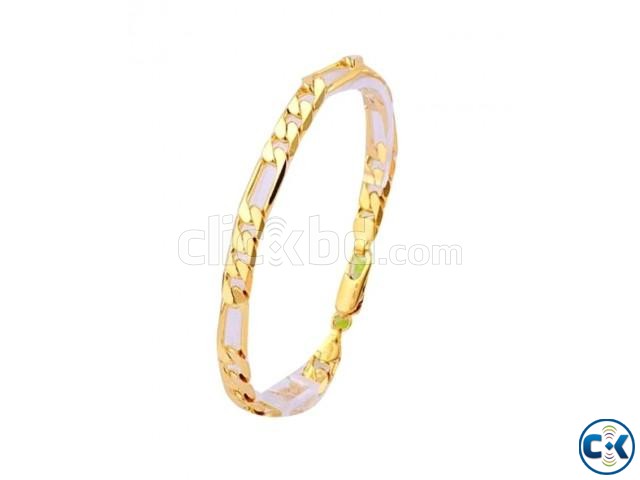 Golden Metal Bracelet For Men large image 0