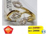 Diamond with Gold Ladies Ring