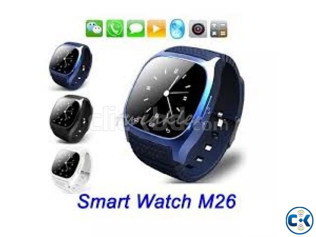 M26 Bluetooth Smart Watch Like Gear Blue  large image 0