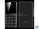 Credit card Size Q5 CARD Phone curve Display Black