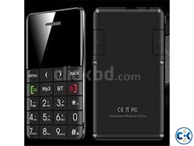 Credit card Size Q5 CARD Phone curve Display Black large image 0