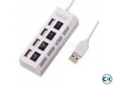 High Speed 4 Port USB 2.0 HUB ON OFF Sharing Switch For Lapt