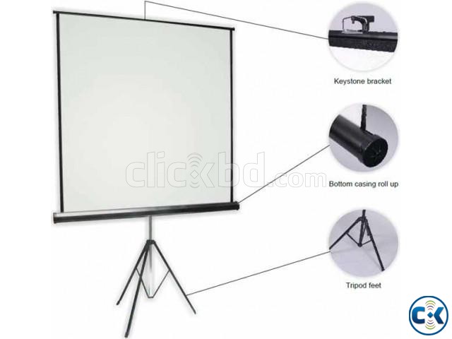 70 x 70 Tripod Screen for LCD Projector large image 0