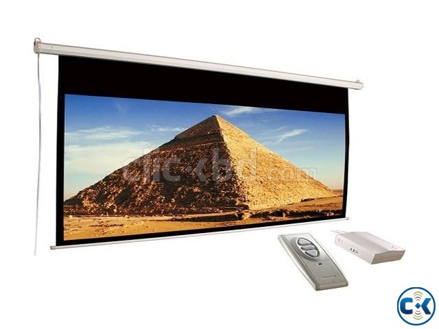 Motorized Projector Screen 96 x 96 large image 0