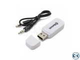 USB Bluetooth Music Receiving Adapter-White